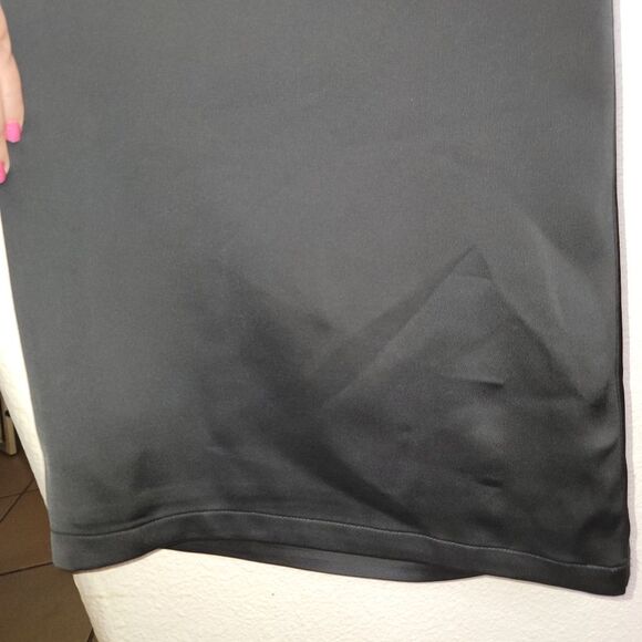 The Limited Nwt High Waist Black Satin Wide Leg Pants Size 8 - Picture 4 of 8